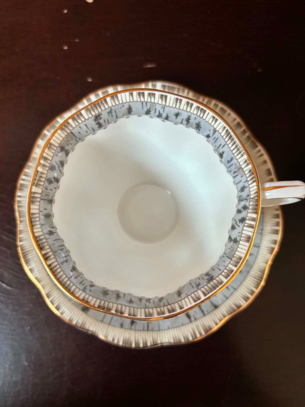 Vintage Royal Albert "Silver Birch" Teacup & Saucer - Picture 3 of 6